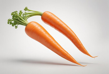 a photo of carrot on a white background made with generative AI
