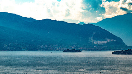 Lake Maggiore lake and in lombardia North Italy