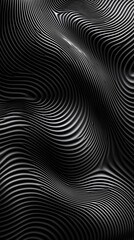 Abstract Black and White Wavy Line Texture Design Set
