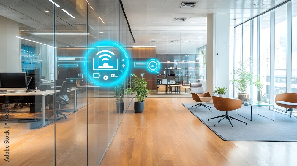 Poster innovative iot enabled smart office design with real time occupancy monitoring and data driven insig