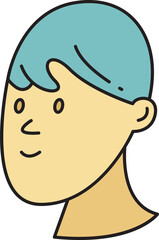 Boy Character Head Icon