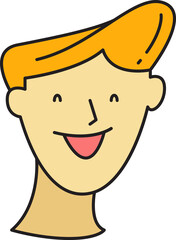 Boy Character Head Icon