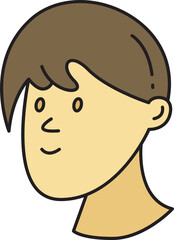 Boy Character Head Icon