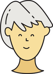 Boy Character Head Icon