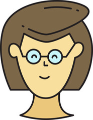 Woman Character Head Icon