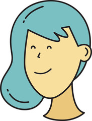 Woman Character Head Icon