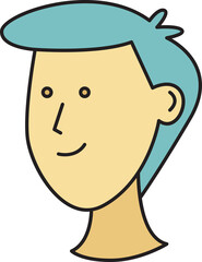 Man Character Head Icon