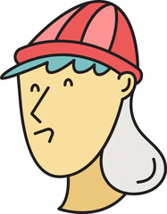 Girl Character Head Icon
