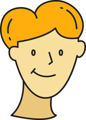 Boy Character Head Icon