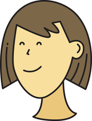 Woman Character Head Icon