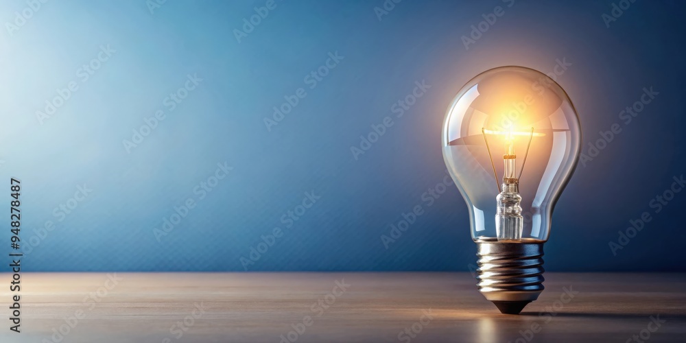 Poster 2022 background with light bulb made from paper, symbolizing creativity and innovation