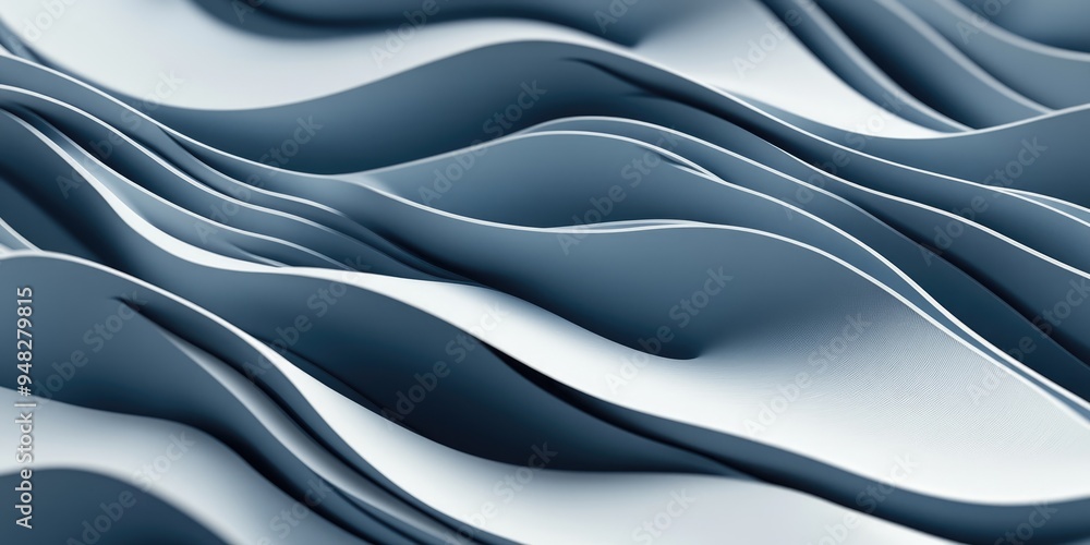 Poster 3d rendering of an abstract background featuring flowing waves innovative architectural concept
