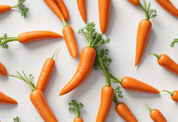 a photo of carrot on a white background made with generative AI