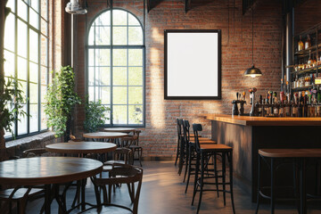 Bar Interior Mockup.