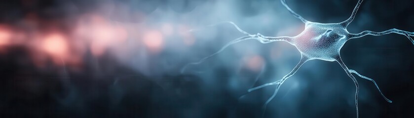 A microscopic view of human skin cells, glowing with soft pink and blue holographic lights, in a high-resolution, sci-fi illustration style