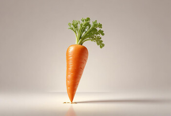 a photo of carrot on a white background made with generative AI
