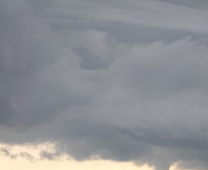 Fototapeta premium grey clouds before storm atmosphere dramatic sky cloudy texture