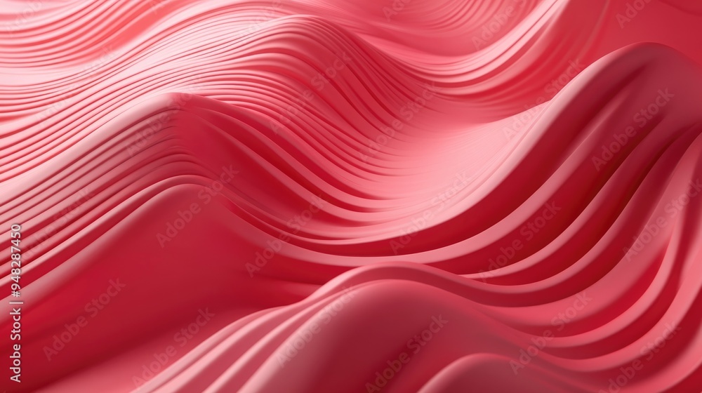Aufkleber wavy abstract background in a 3d cartoon rendering style