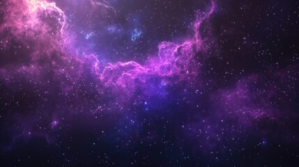 2D illustration set against a cold nebula in a deep space stellar background featuring a 3D cartoon rendering Black universe