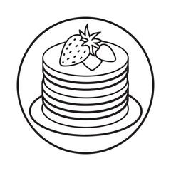 Vector Illustration Celebrating National Pancake Day
