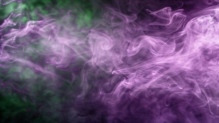 Fototapeta premium Colorful dust smoke wallpaper background, 2 color grade, horizontal image texture
