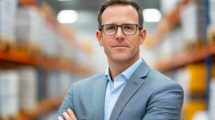 Fototapeta premium Business manager executing virtual training session