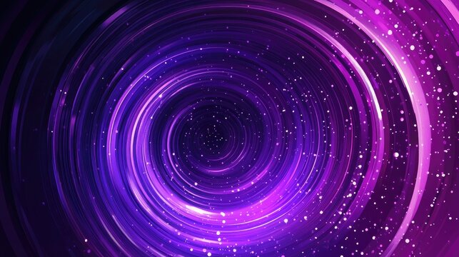 Digital illustration of a circular background featuring an elegant lilac disco theme