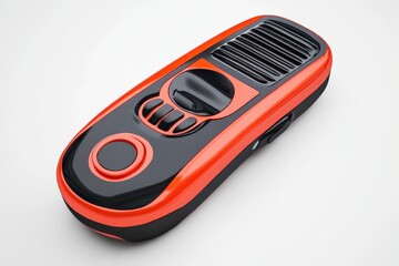 Obraz premium Orange and Black Remote Control.