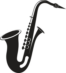 Saxophone silhouette Vector art 2 , Saxophone silhouette art 