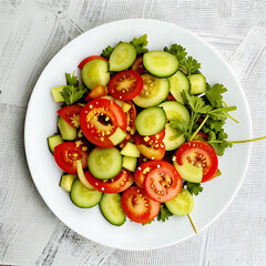 fresh vegetable salad