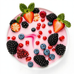 Fresh fruit yoghurt 