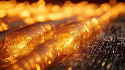 Thermal-resistant composites fibers, visualizing their application in high-temperature environments.