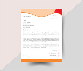 modern Letterhead design template for your website