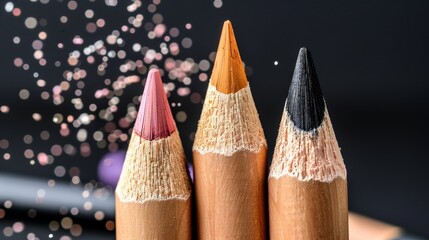Elegant lighting showcasing vibrant crayon artwork created by generative ai techniques