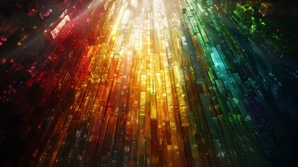 Elegant illumination showcasing vibrant crayon artwork created by generative ai techniques