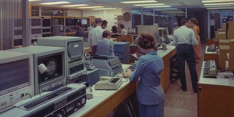 around 1970s . office ordinary. 