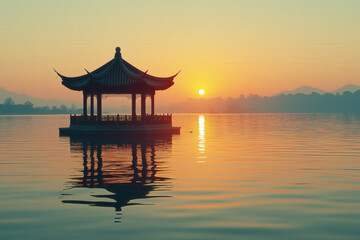 Fototapeta premium China Sunset