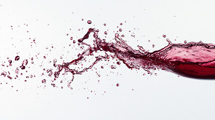 Red Liquid Splash Abstract
