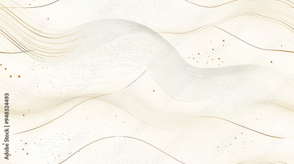 Poster this design features an abstract pattern of minimal lines and charming dots, ideal for wallpapers, f