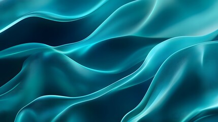 Fototapeta premium Abstract Turquoise Waves.