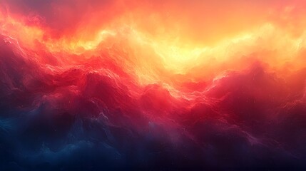 Obraz premium Abstract Cosmic Landscape with Fire and Ice.