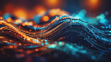 Echo textures of human intelligence, ethereal and dynamic essence. representation of matter unfolding in waves, reminiscent of smooth movement of sound waves.
