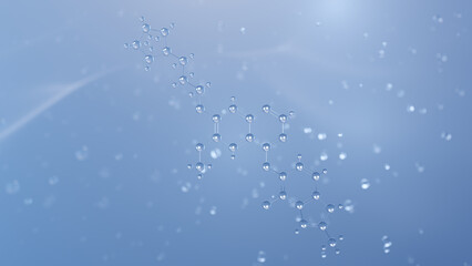cediranib molecular structure, 3d model molecule, azd-2171, structural chemical formula view from a microscope