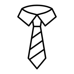 tie outline icon