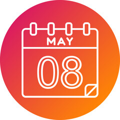 8 May Vector Icon Design