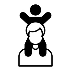 Fatherhood black icon