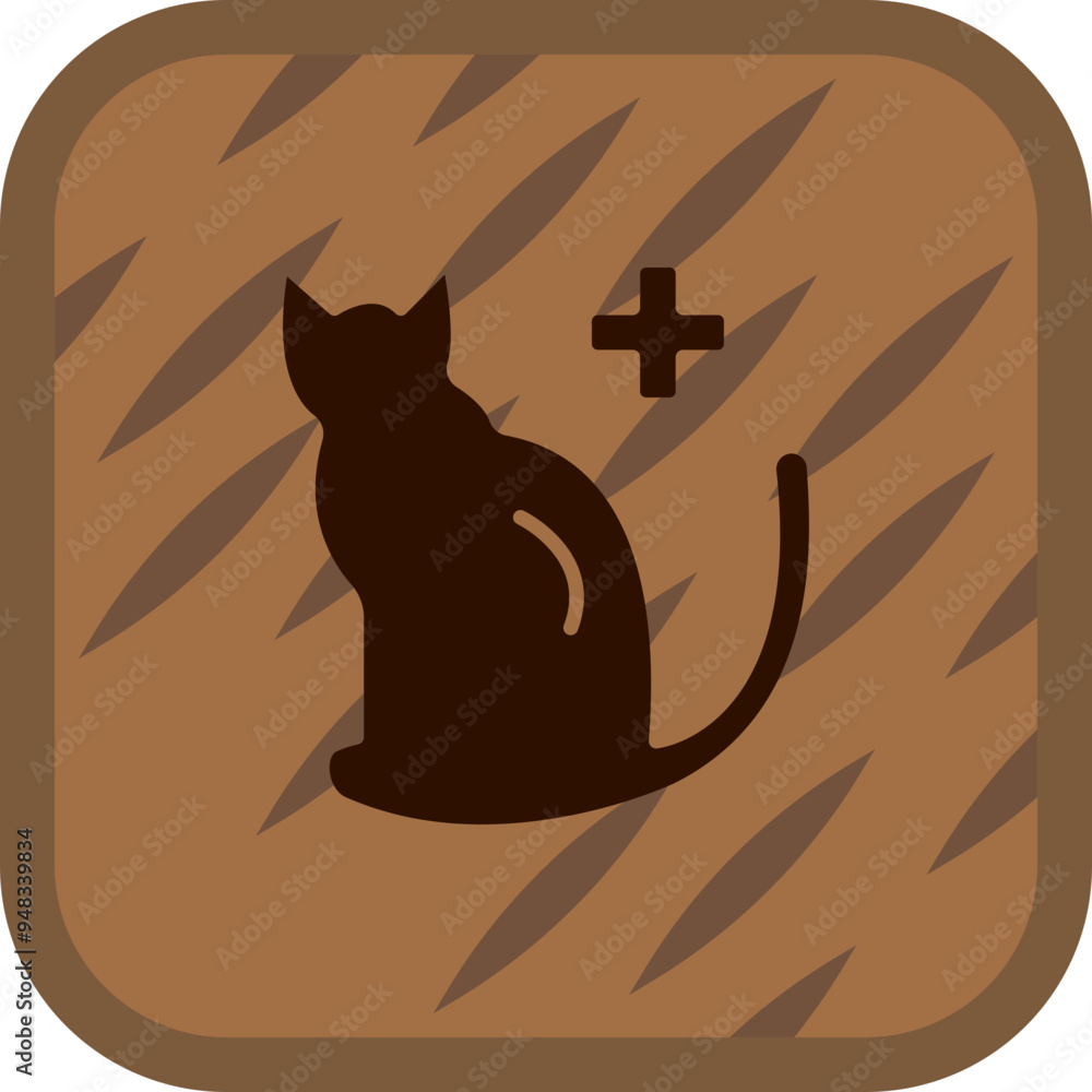 Poster veterinary icon design