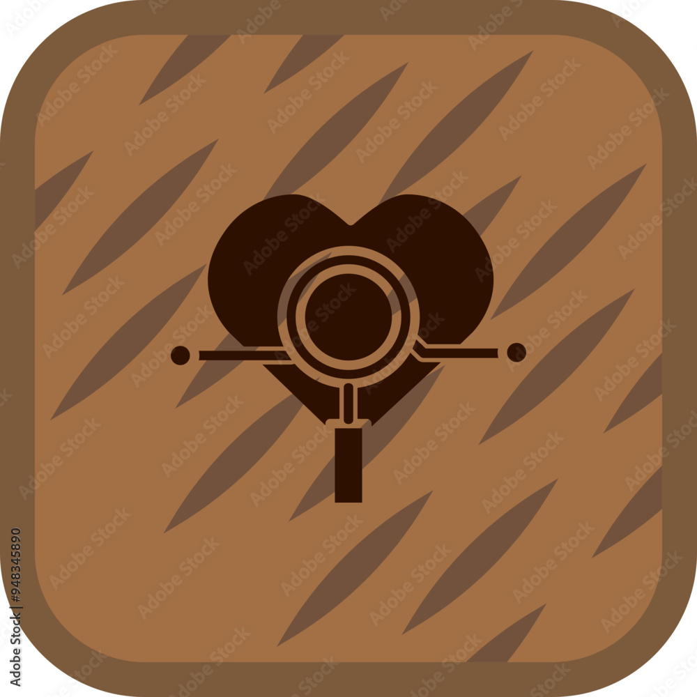 Sticker observation vector icon design