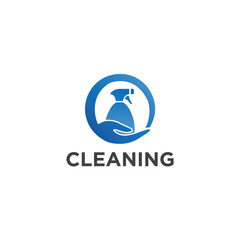 Fototapeta premium Cleaning Logo Design Vector Modern