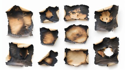 Discover the beauty of Burnt Paper Textures for creative use in various projects